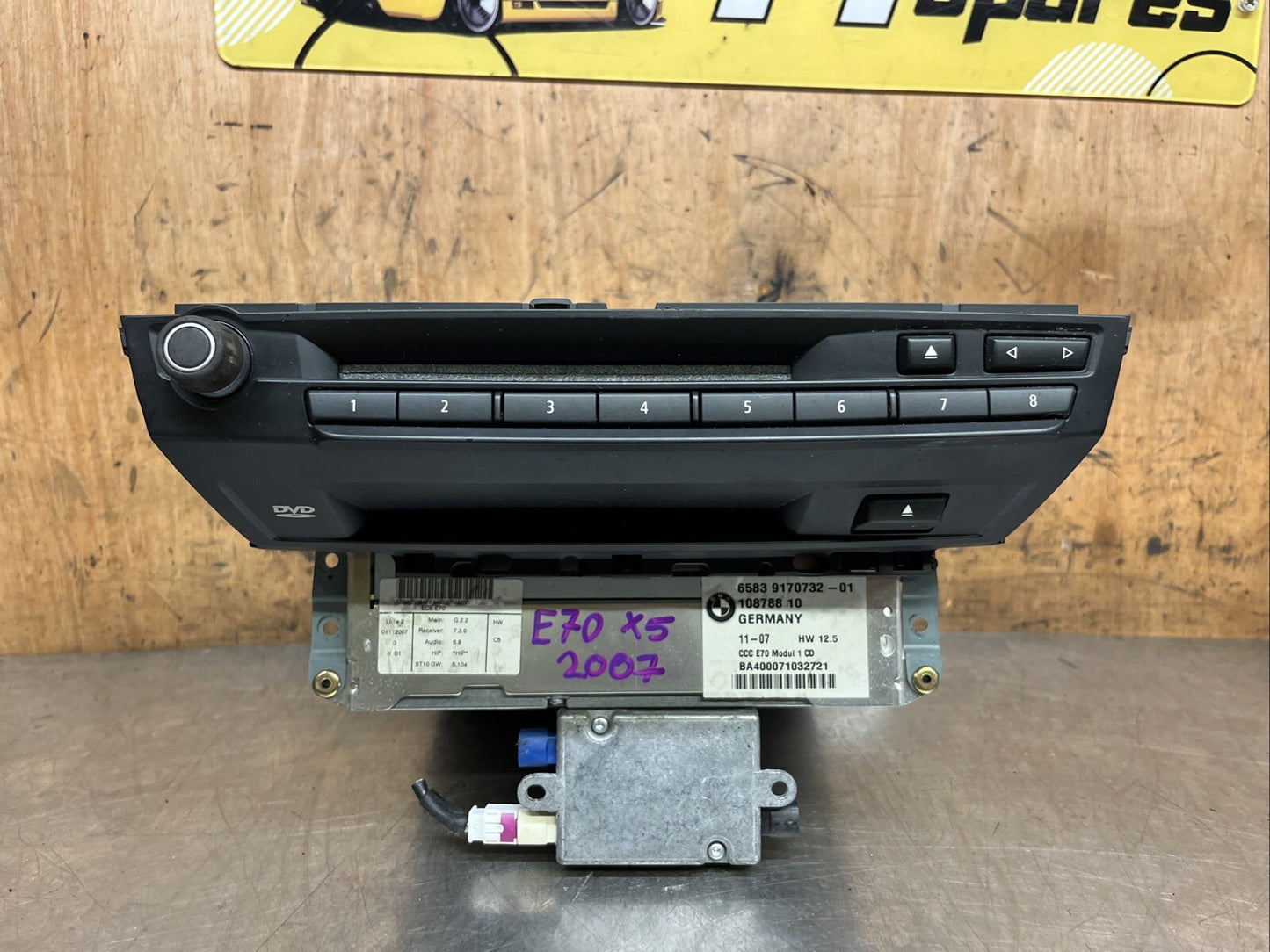 BMW X5 X6 Series E70 E71 CCC Professional Navigation Head Unit 6583 9170732