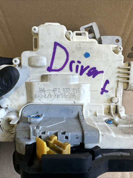 2009 AUDI S6 A3 2.0 TFSI 8P Quattro sport 5DR DRIVERS FRONT DOOR LOCK 4F2837016B