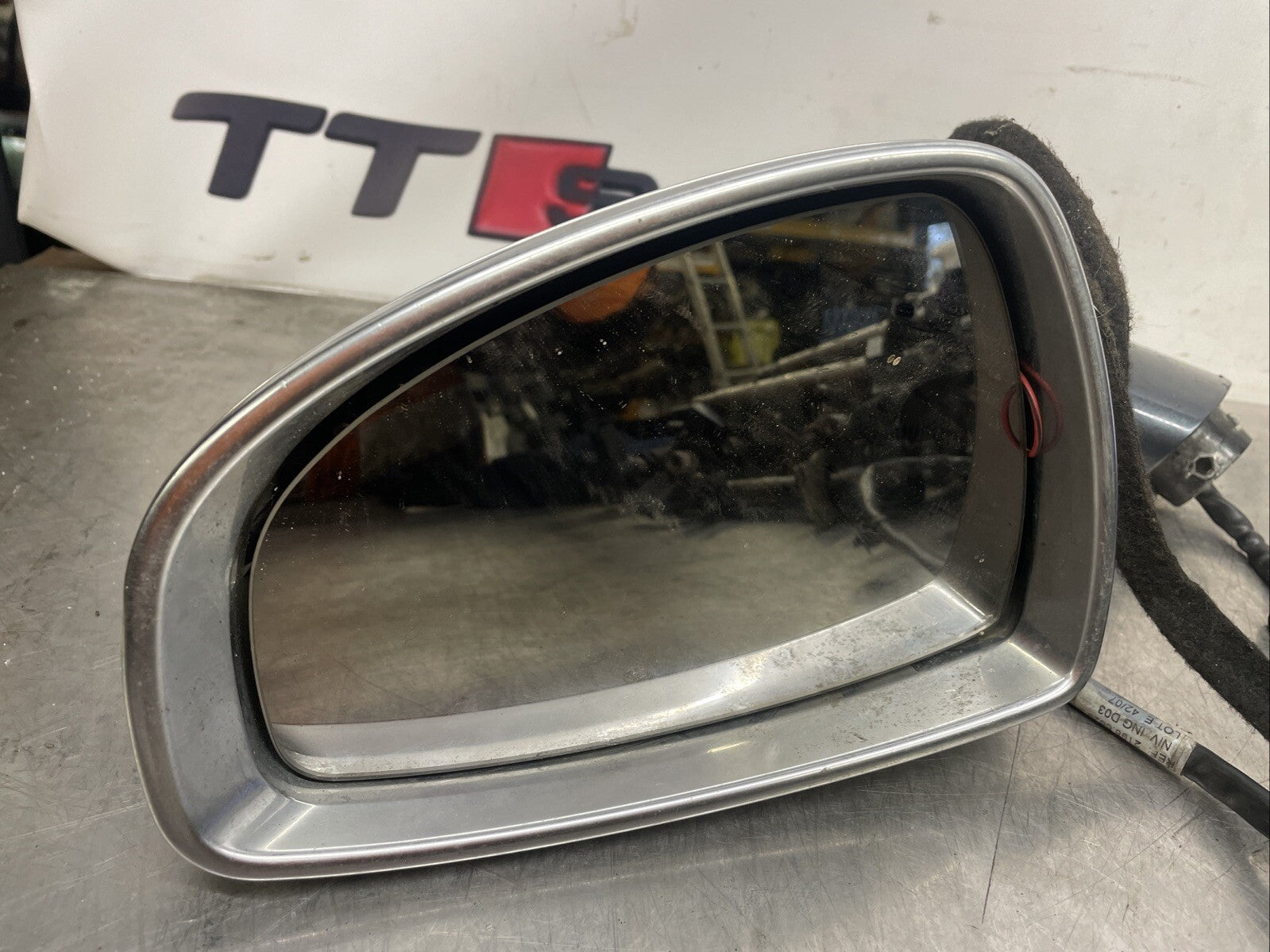 Audi TT TTS 8J 2.0TFSI Brushed Aluminium Left Side Electric Wing Mirror 2009