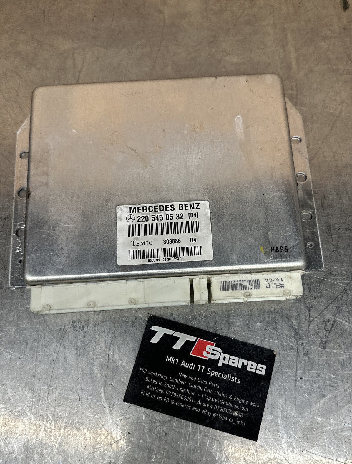 Mercedes s-class w220 1999-2005 air suspention ecu a2205450532