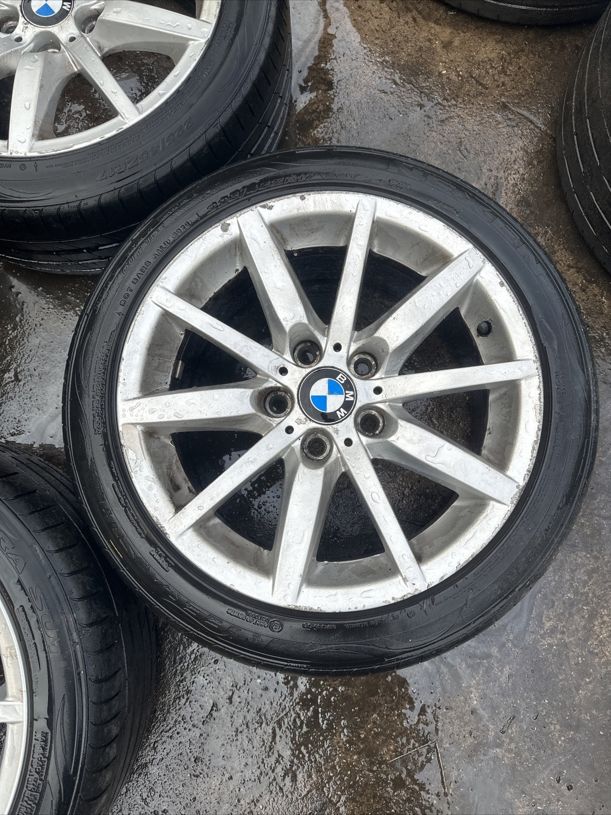 BMW E90 E91 Silver Light Alloy WHEELS Rim 17" STAGGERED 8j + 8.5j