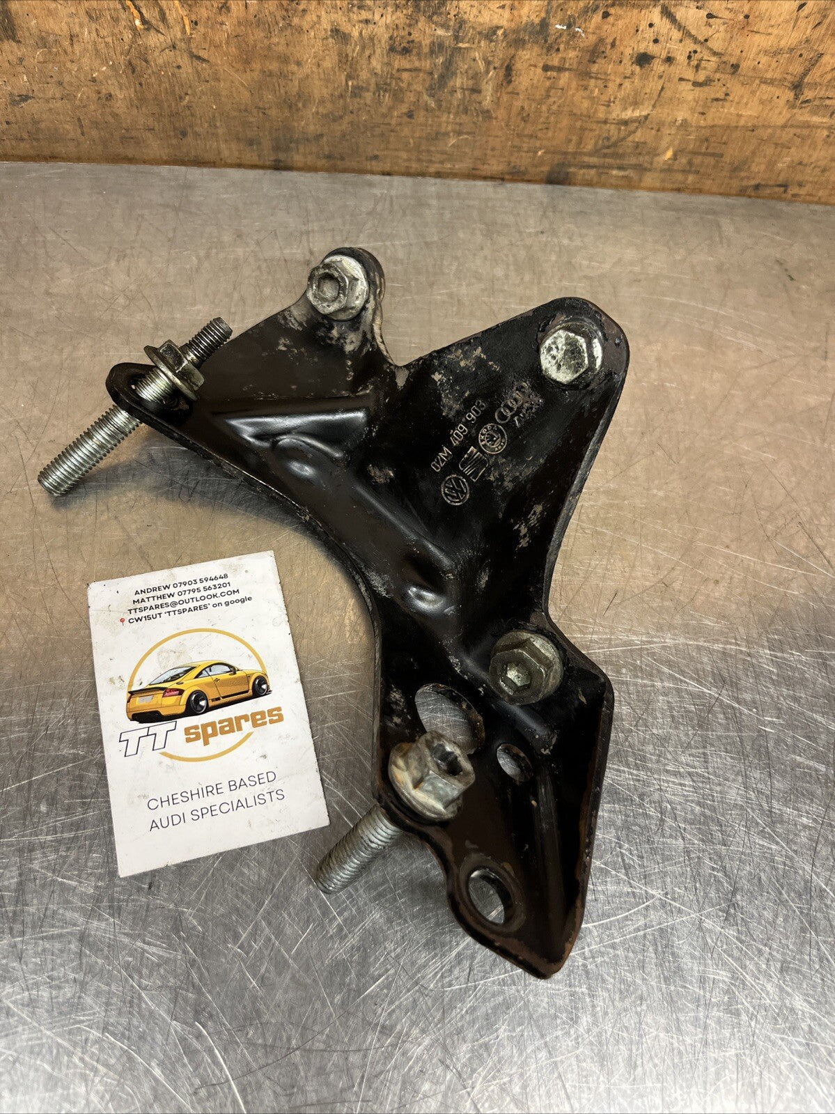 Audi TT Gearbox Manual Mount Support Bracket + Bolts MK1 A3 8L 98-06 02M409903