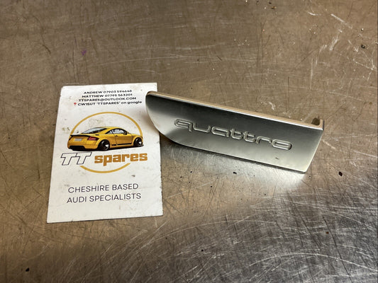 Audi tt mk1 98-06 quattro badge glove box