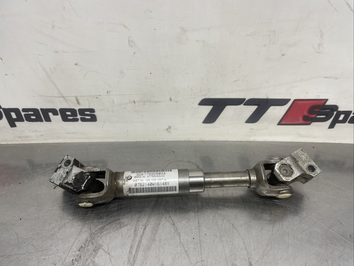 BMW X5 E70 3.0 DIESEL AUTO 2008 STEERING COLUMN UNIVERSAL UJ JOINT 32677692803A