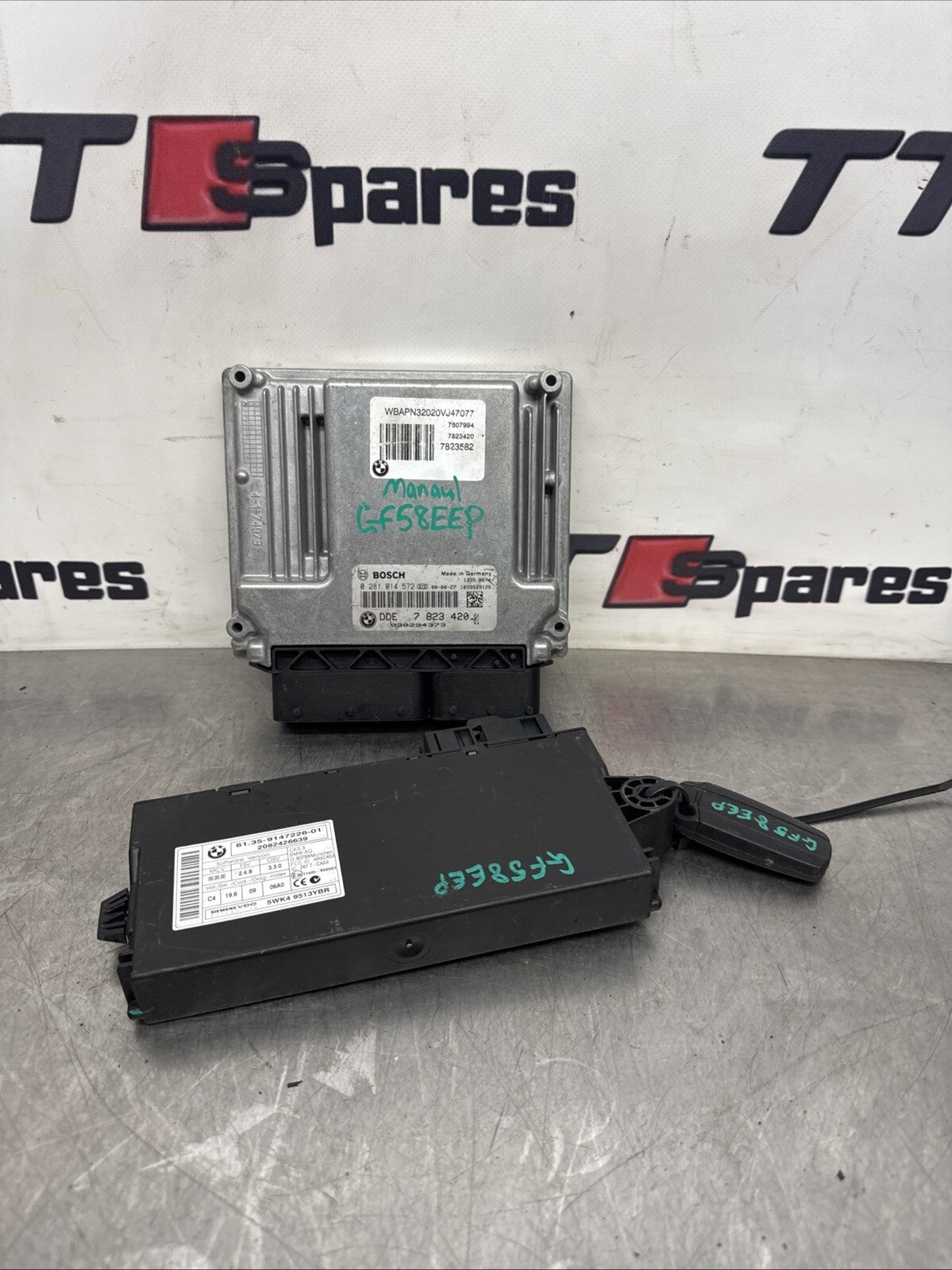 BMW 3 SERIES E90 ECU KIT, ECU KEY AND KEY MODULE 7823420-01 9147226-01 07-10