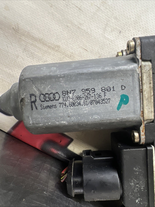 Audi TT Mk1 Convertible Roadster LEFT SIDE ELECTRIC WINDOW MOTOR 8N7959801A GEN
