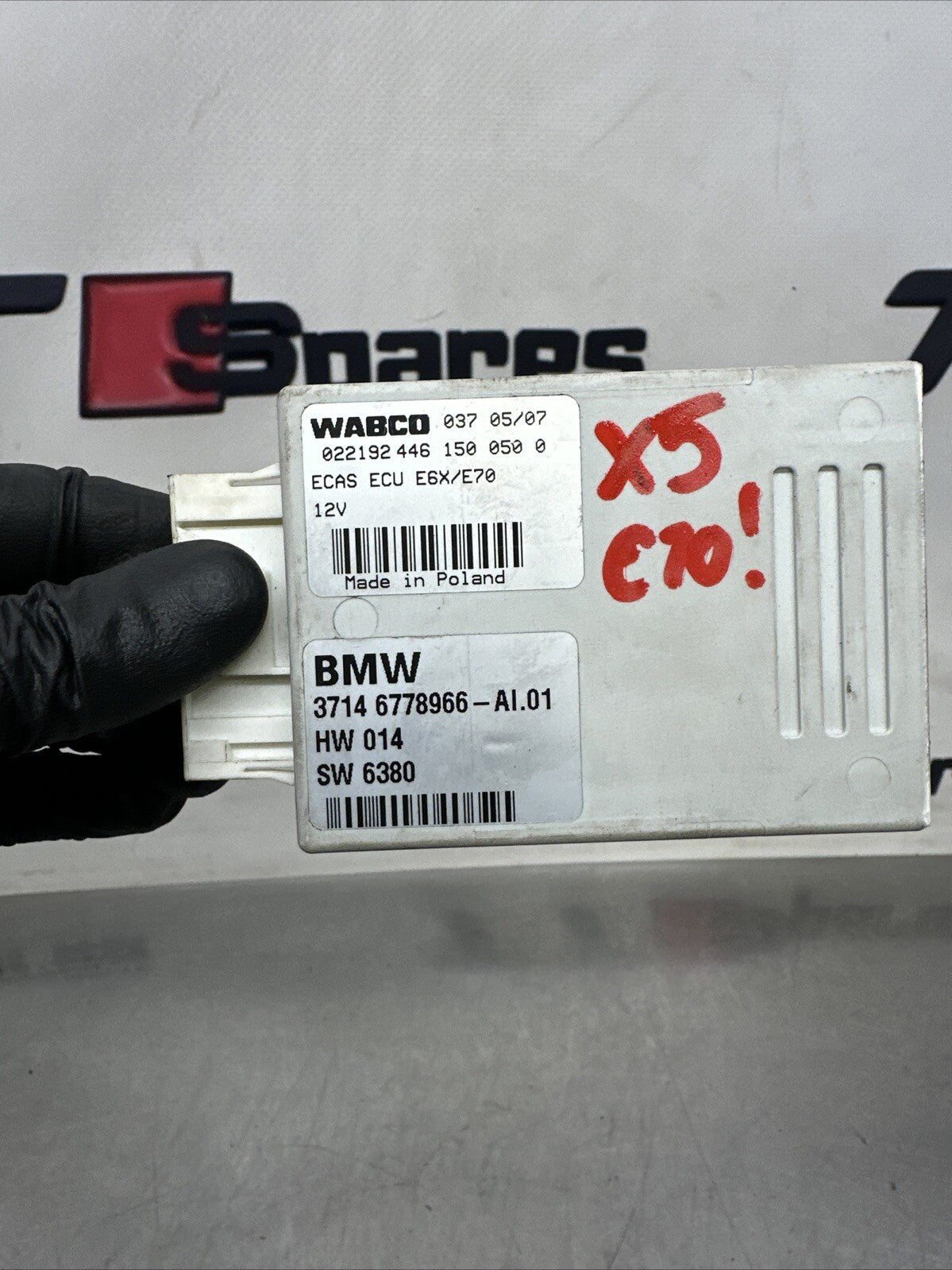 BMW X5 E70 Air Suspension Supply Control Unit Module ECU 6778966