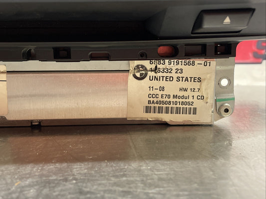 BMW E70 X5 CCC Radio Head Unit CD Player Navigation 65839191568