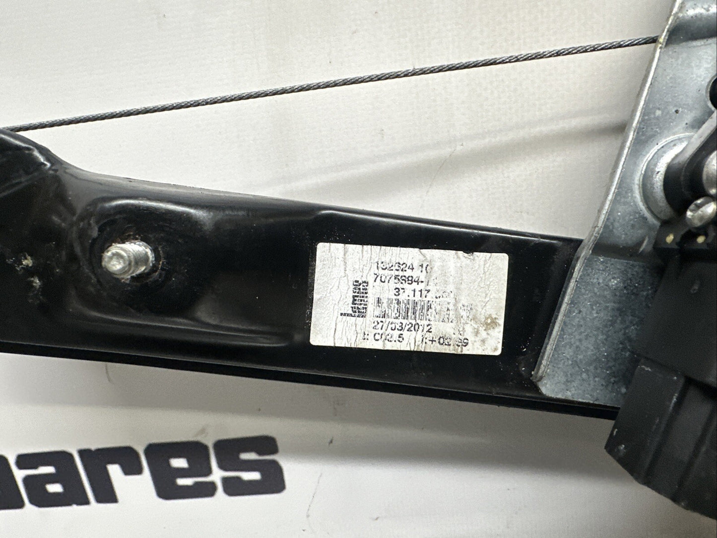 2009 BMW 3 SERIES 4DR REAR DRIVER SIDE WINDOW REGULATOR MOTOR 7075884 #9