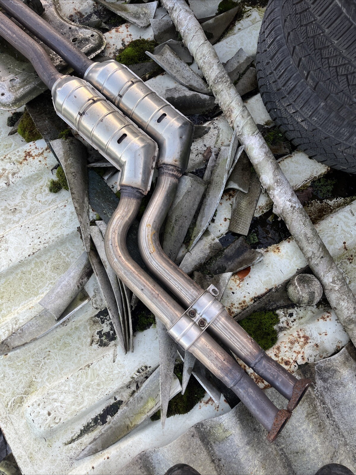 BMW E46 7504067 7502674 6 cylinder Complete exhaust system Cats back box