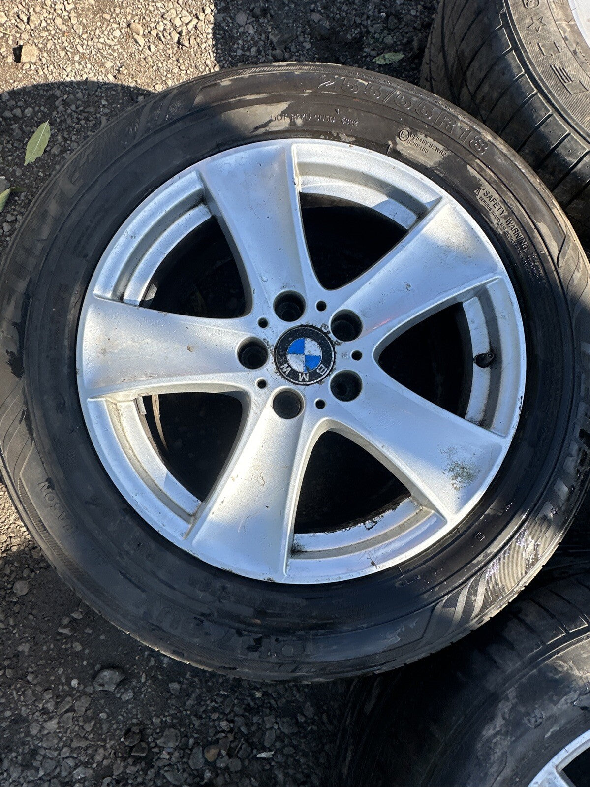 4x BMW E70 X5 19" 5-STUD 213 STAR SPOKE STAGGERED ALLOY WHEELS 6772247 6772248