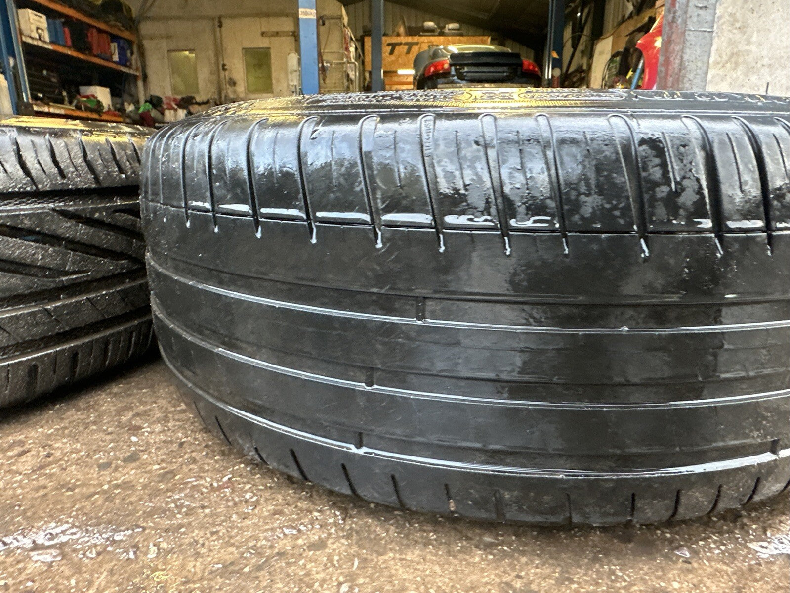 Audi TT Mk1 8N, 18x 8J RS4 9 Spoke Alloy Wheels & Tyres 5x100 Genuine