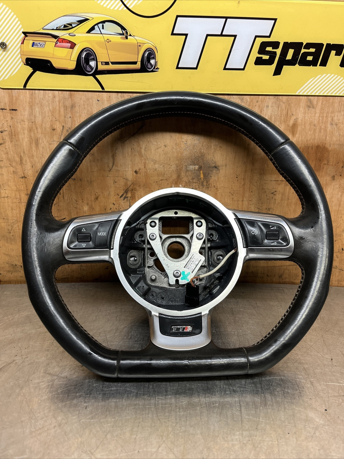 AUDI TTS MK2 Multifunction Steering Wheel 8J0419091K 06-14 8J REDWINE STITCHED