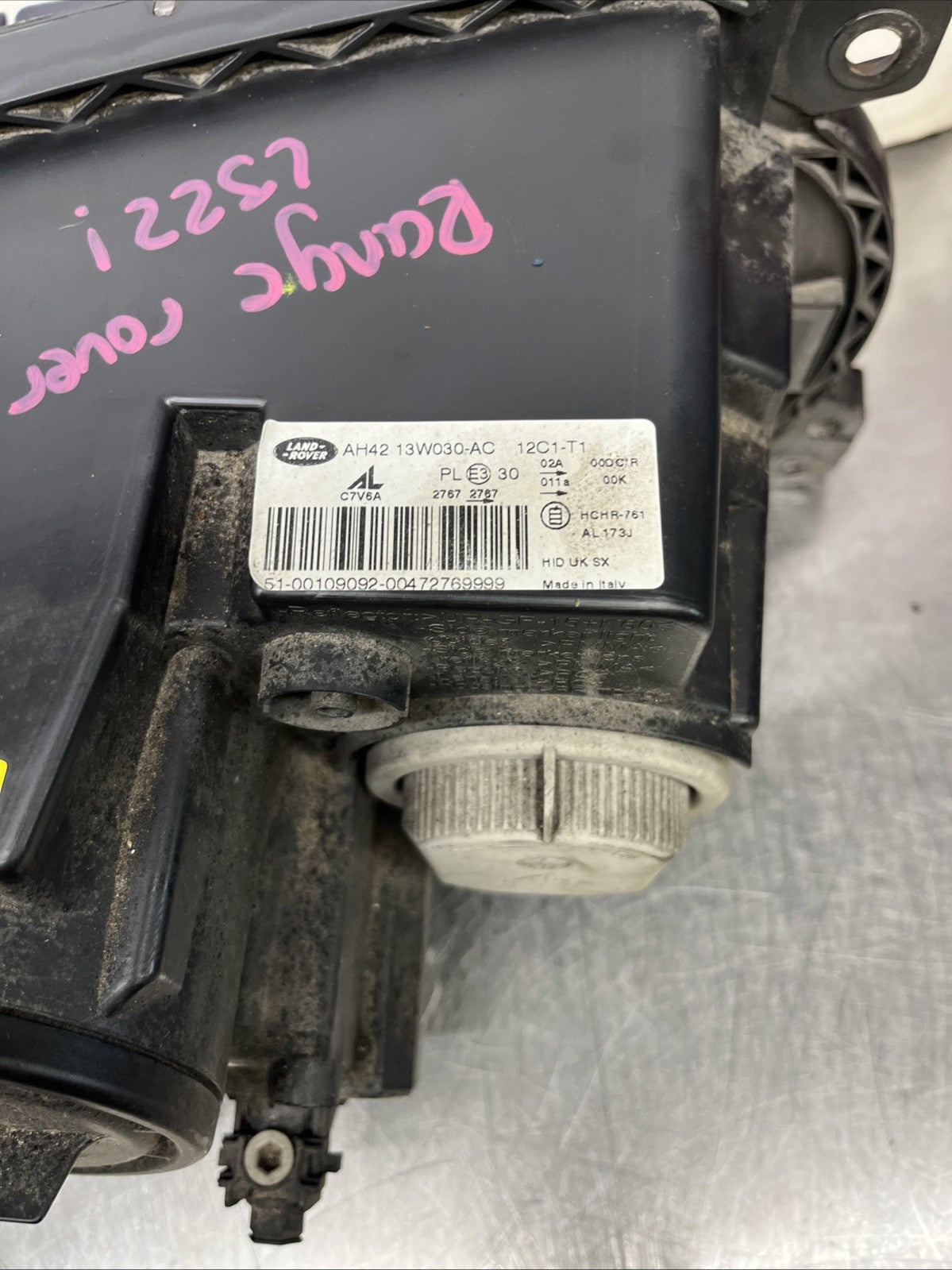 RANGE ROVER L322 XENON HEADLIGHT FRONT LEFT PASSENGER SIDE AH4213W030AC