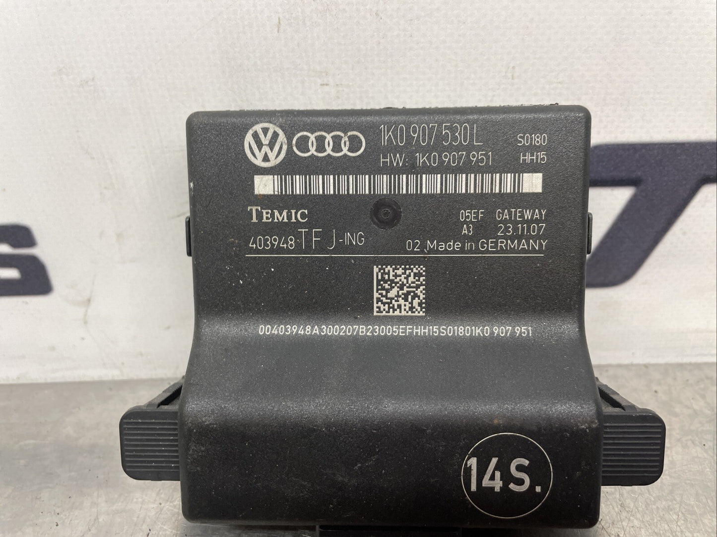 AUDI TT 8J MK2 COUPE 2008 GATEWAY CONTROL MODULE ECU 1K0907530L #1335