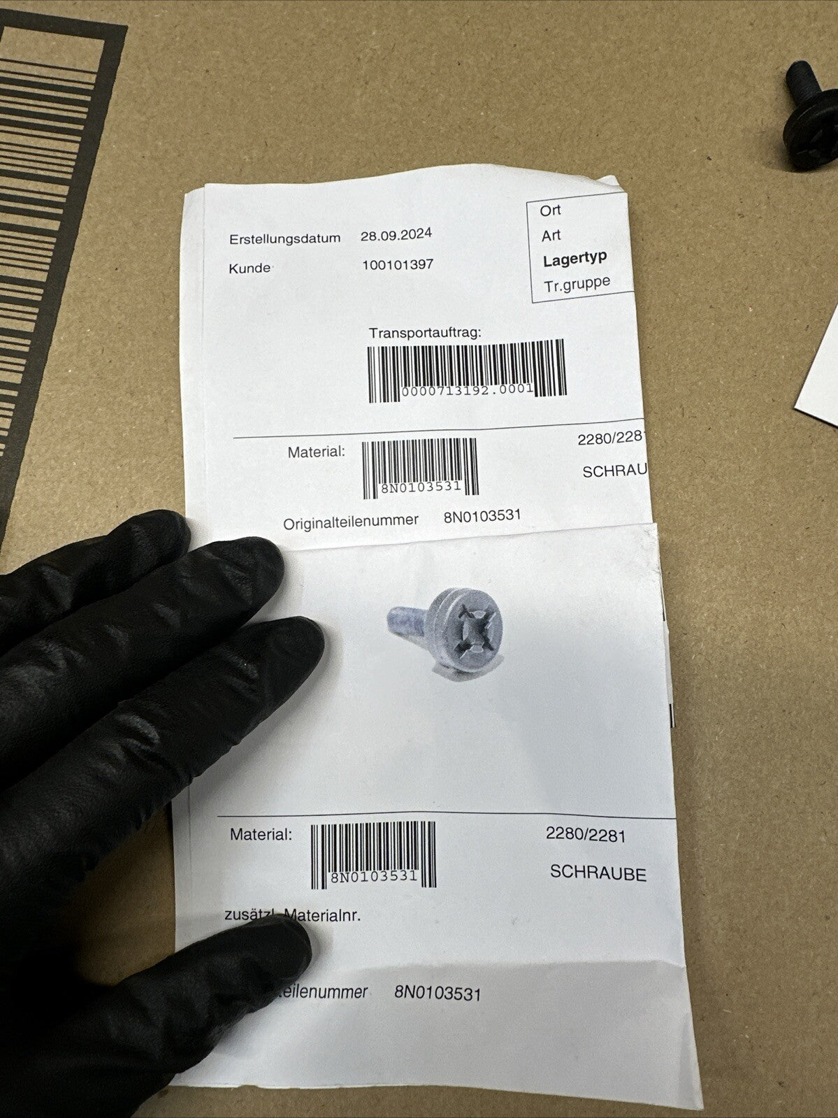 Audi TT 8N Mk1 Engine Bay Trim Fixing Bolt Screw New Genuine 8N0103531