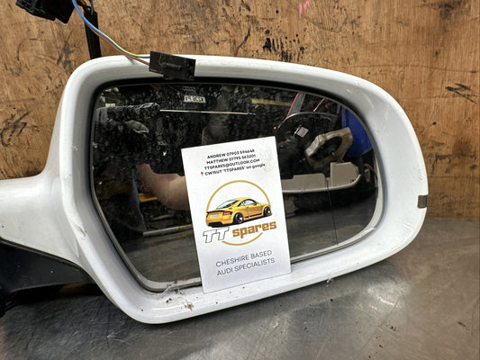 2007-2016 MK1 8T AUDI A5 SPORTBACK DOOR WING MIRROR LH PASSENGER SIDE SILVER