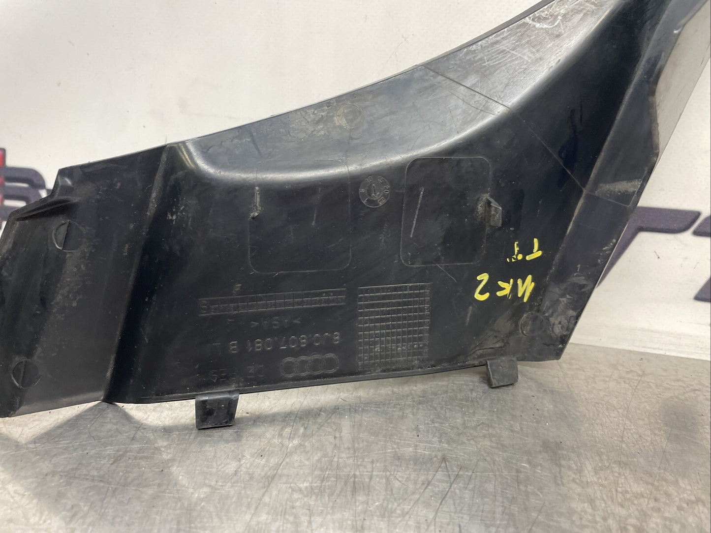2008 AUDI TT PASSENGER SIDE FRONT BUMPER MOUNT BRACKET 8J0807081B