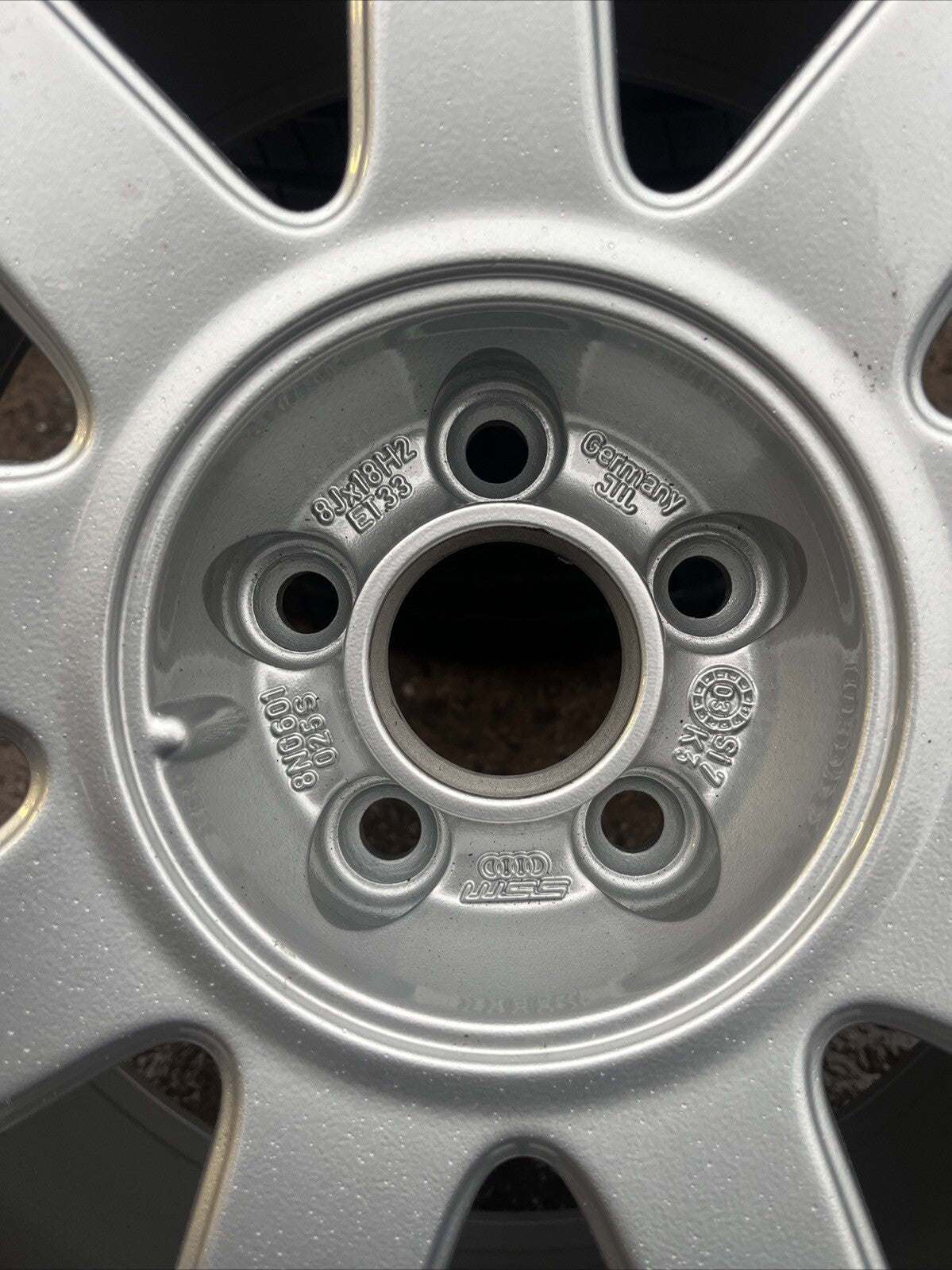 Audi TT Mk1 8N, 18x 8J RS4 9 Spoke Wheels & Tyres 5x100 Genuine RECONDITION