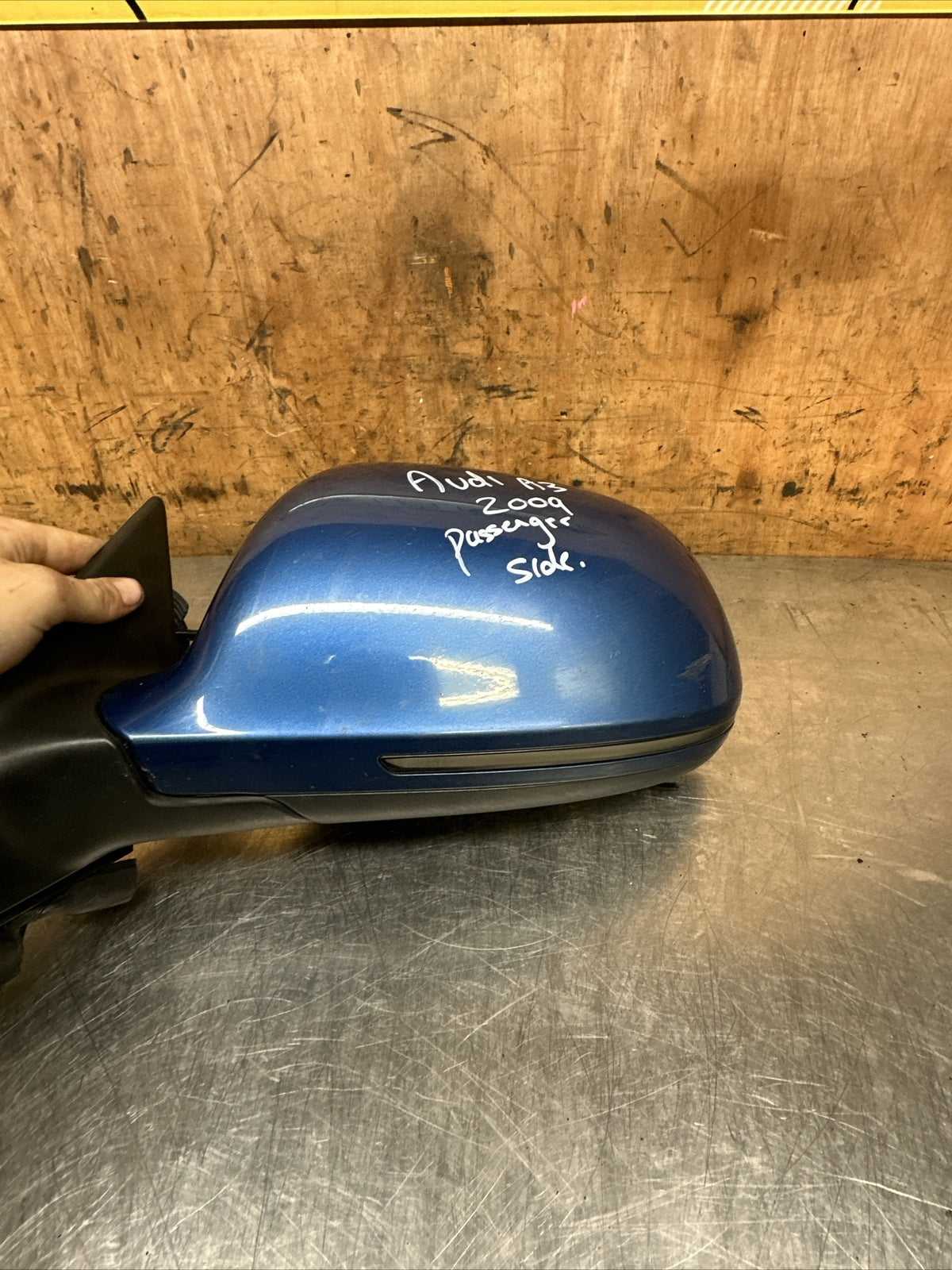 2009 AUDI A3 PASSENGER SIDE LEFT WING MIRROR BLUE