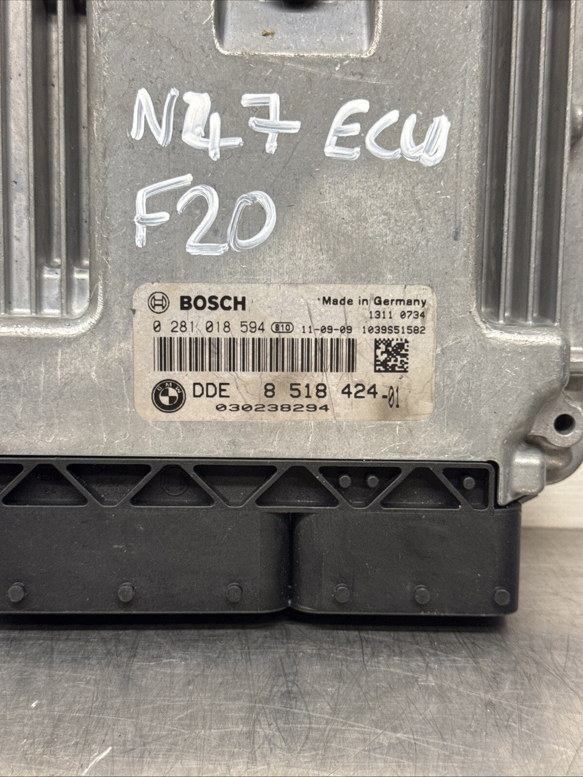 BMW 1 SERIES F20 F21 118D N47 PRE LCI MANUAL ENGINE ECU 8518424
