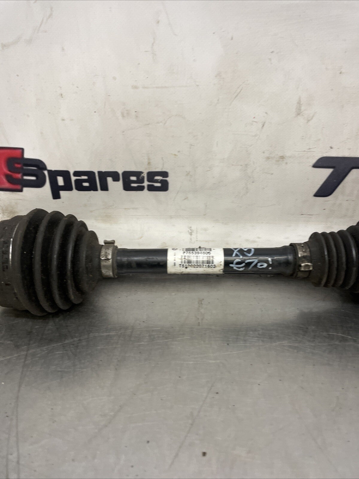 BMW X5 E70 DRIVER SIDE FRONT DRIVESHAFT P755394605 2007 TO 2010