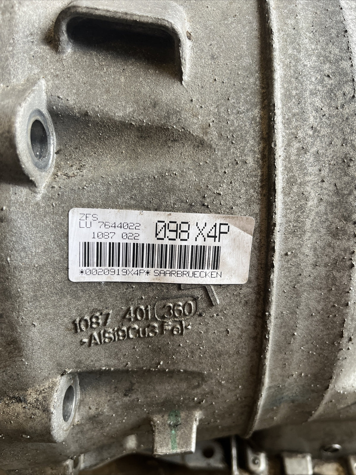 BMW X6 E71 XDRIVE GEARBOX 2012 4.0L DIESEL 8 SPEED AUTOMATIC 8HP70X 7644022