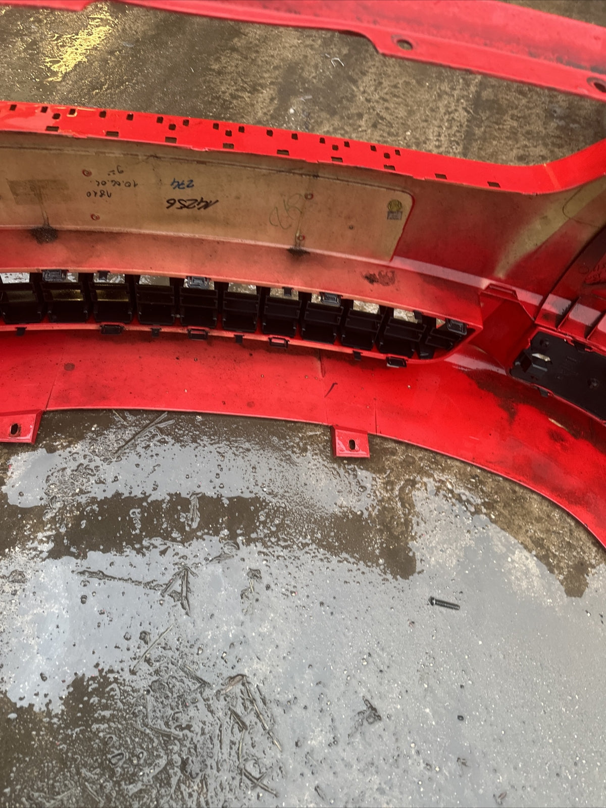 AUDI TT 8n mk1 3.2 V6 COMPLETE FRONT BUMPER + LOWER GRILLS WASHER JETS RED