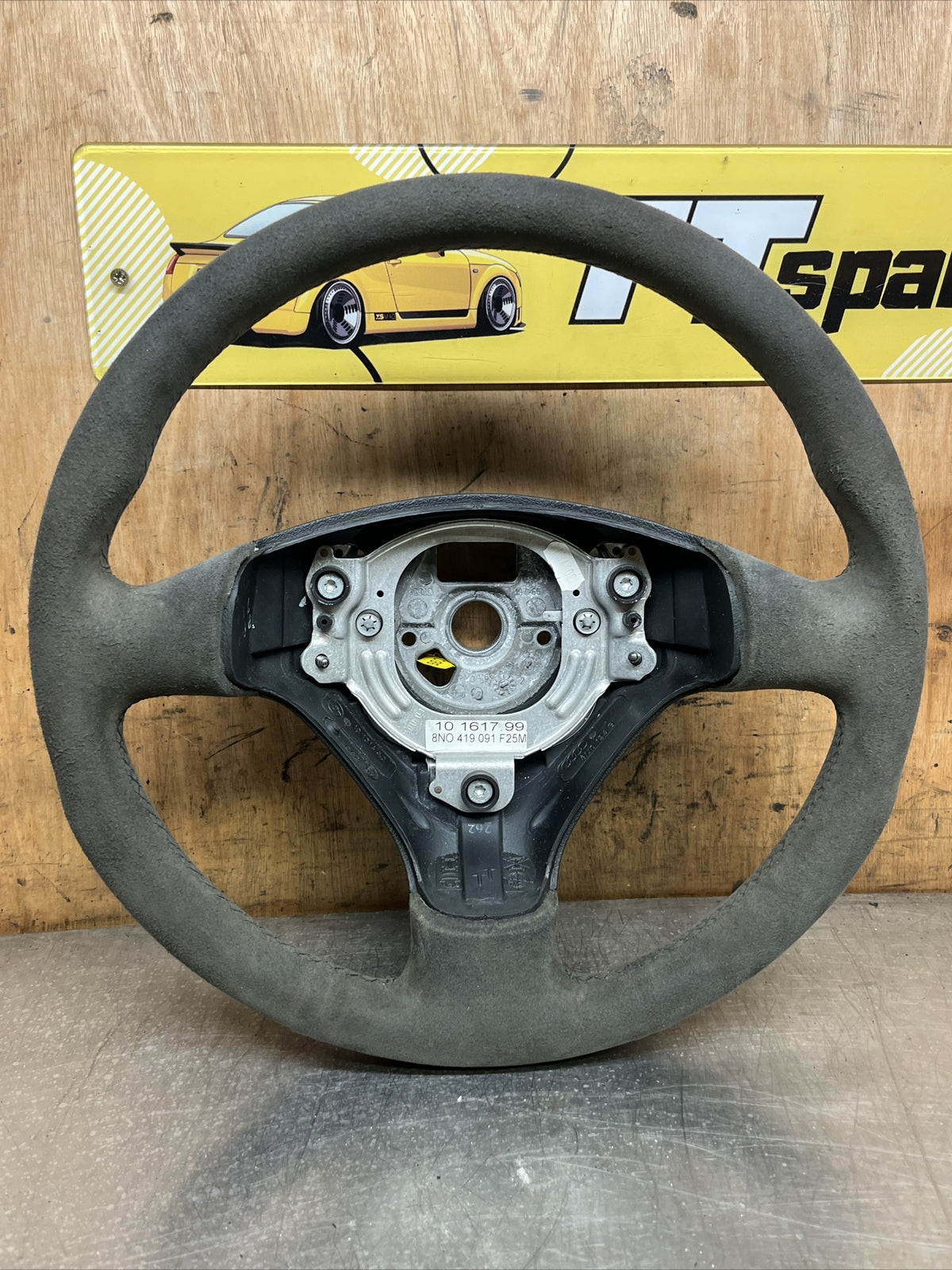 Genuine OEM Audi TT Quattro Sport Club Sport Coupe Alcantara Steering Wheel