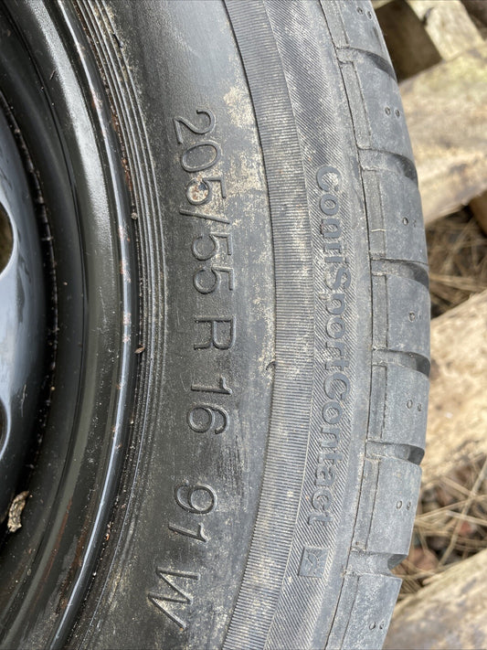 VW Golf MK4 / VW Beetle 16" Steel Wheel - 1J0601027L - 5x100 - 6.5J - ET42 -