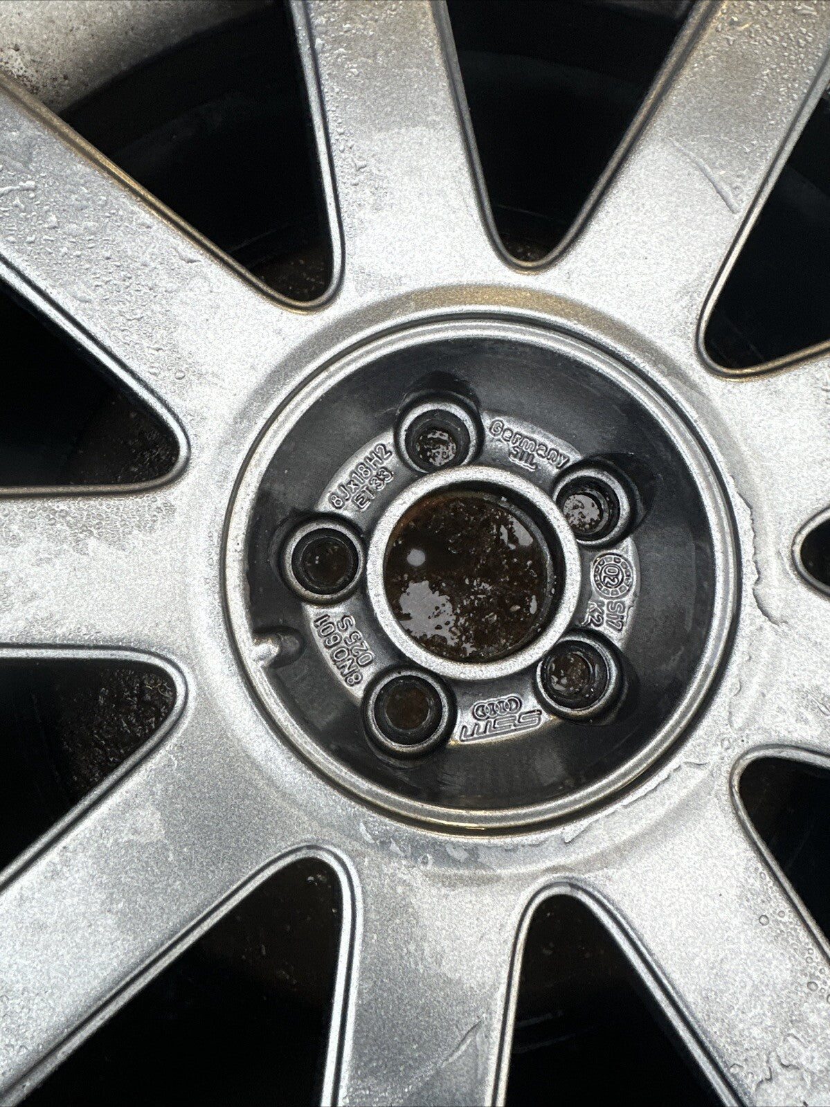 Audi TT Mk1 8N, 18x 8J RS4 9 Spoke Alloy Wheels & Tyres 5x100 Genuine
