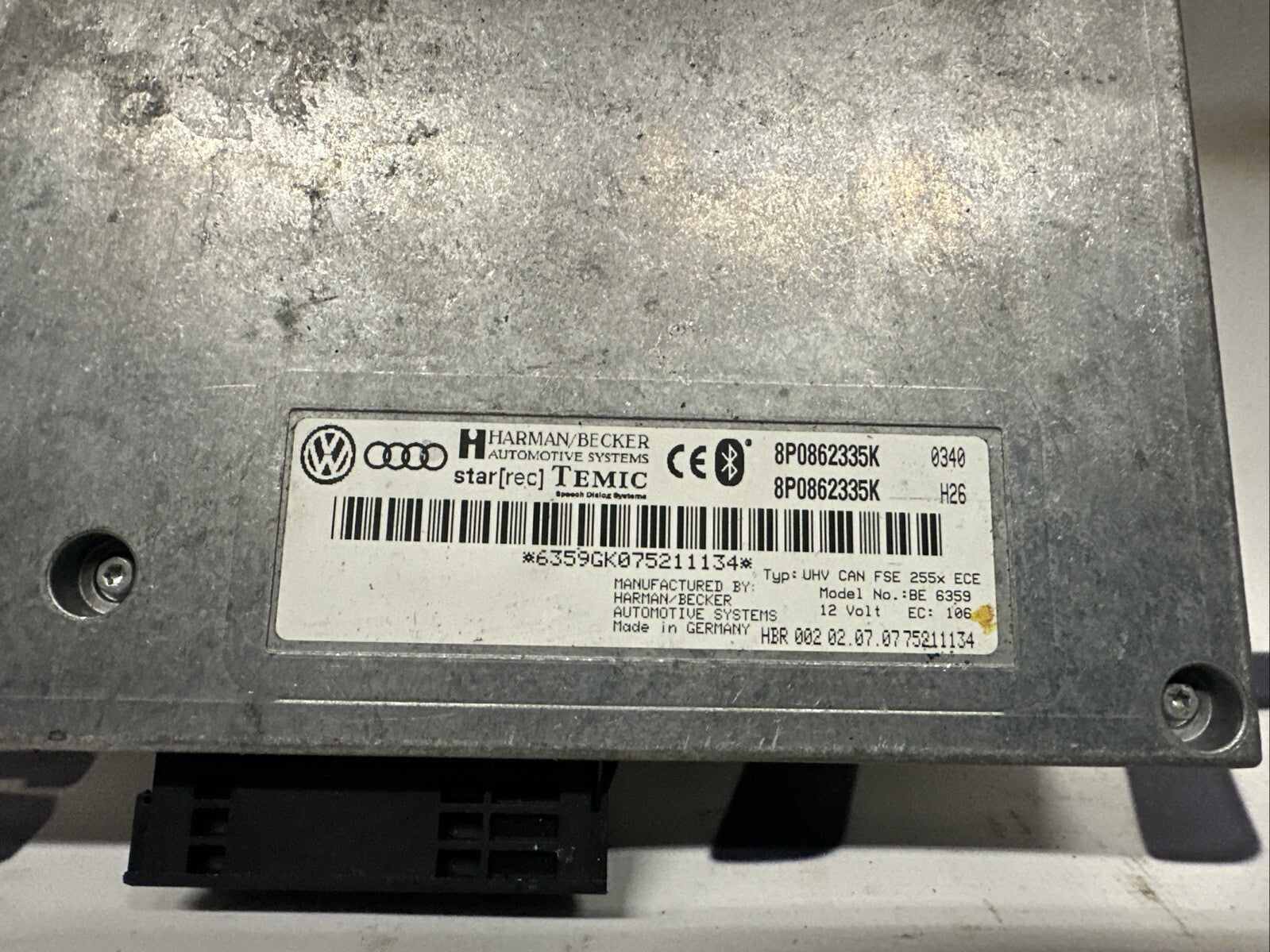 Audi TT A4 Mk2 8j 2006-2010 Bluetooth Control Module  8P0862335K
