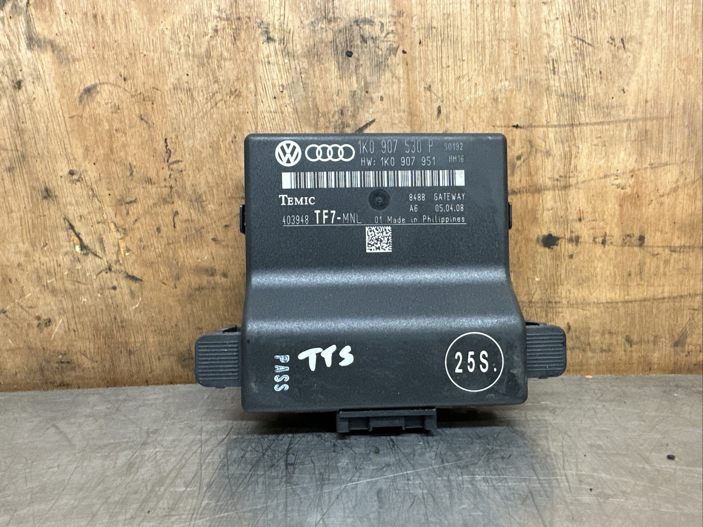 2008 AUDI TT CONVERTIBLE GATEWAY CONTROL MODULE 1K0907530P