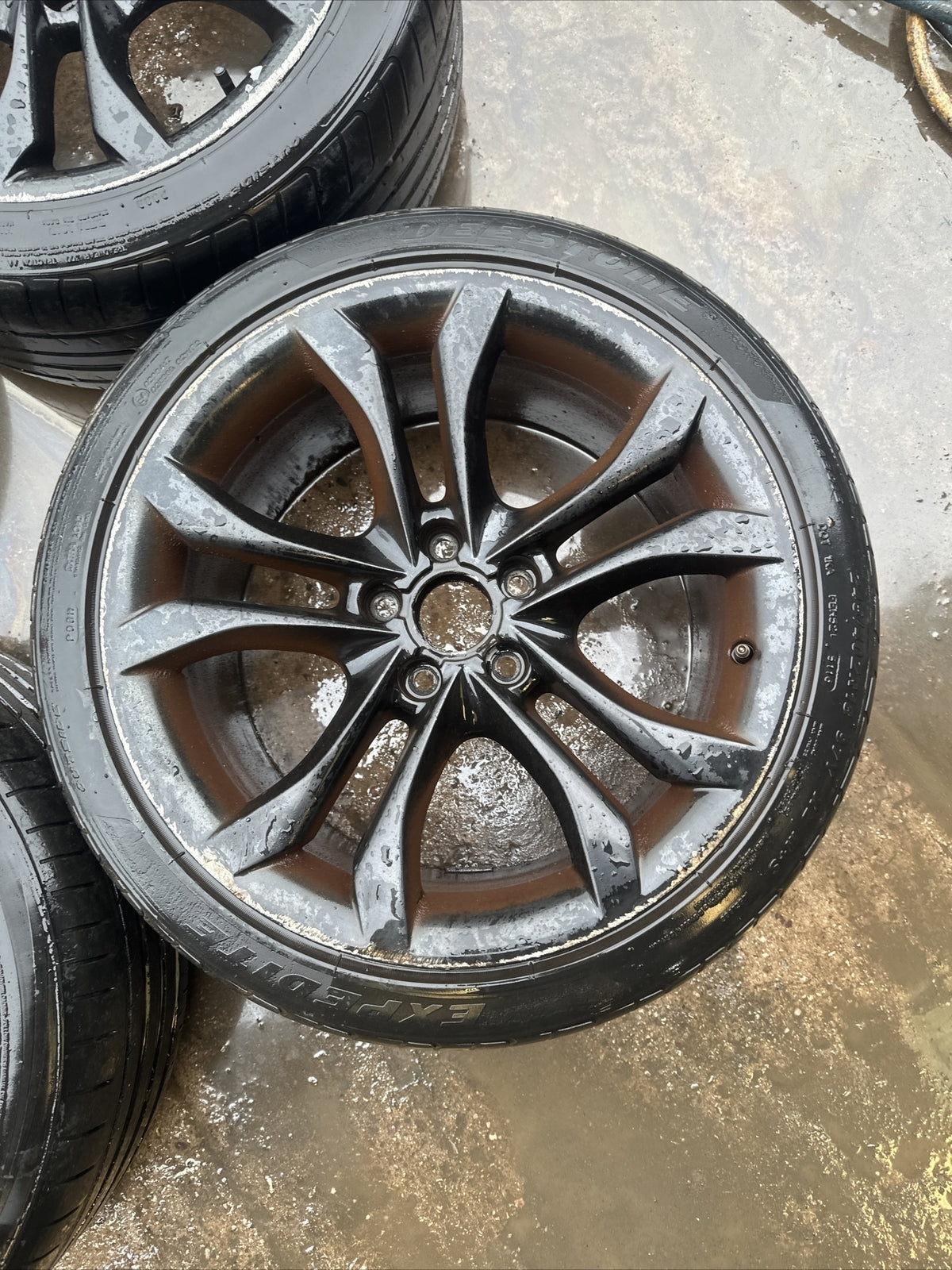 AUDI TTS MK2 GENUINE SET 18 INCH ALLOYS WITH TYRES 245/40 18 INCH 5 STUD