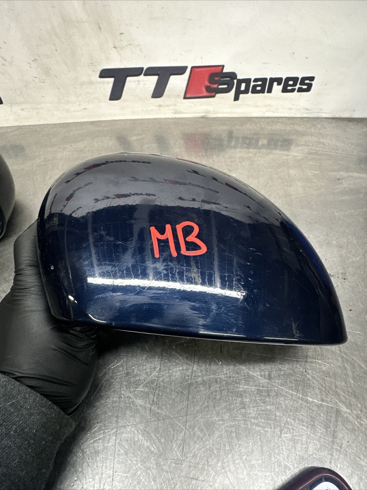 AUDI TT 8n mk1 PAIR OF WING MIRRORS DOOR In MORO BLUE