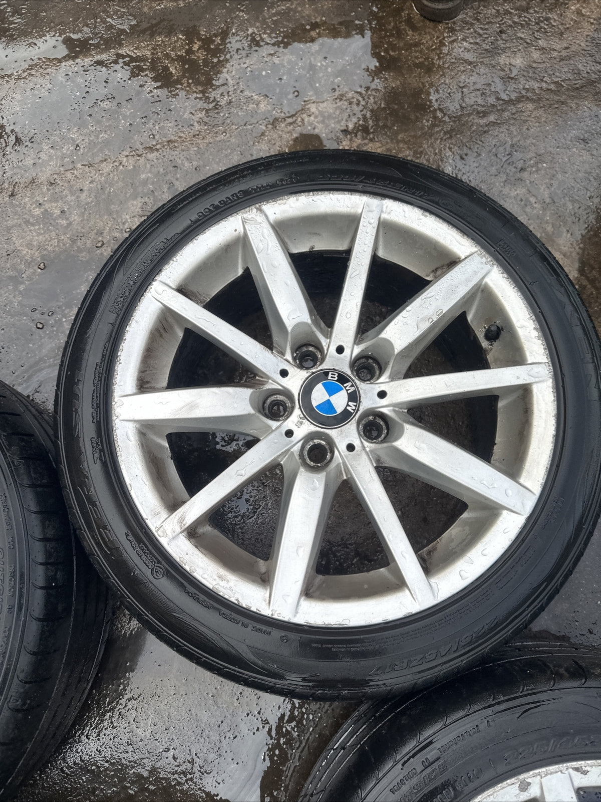 BMW E90 E91 Silver Light Alloy WHEELS Rim 17" STAGGERED 8j + 8.5j