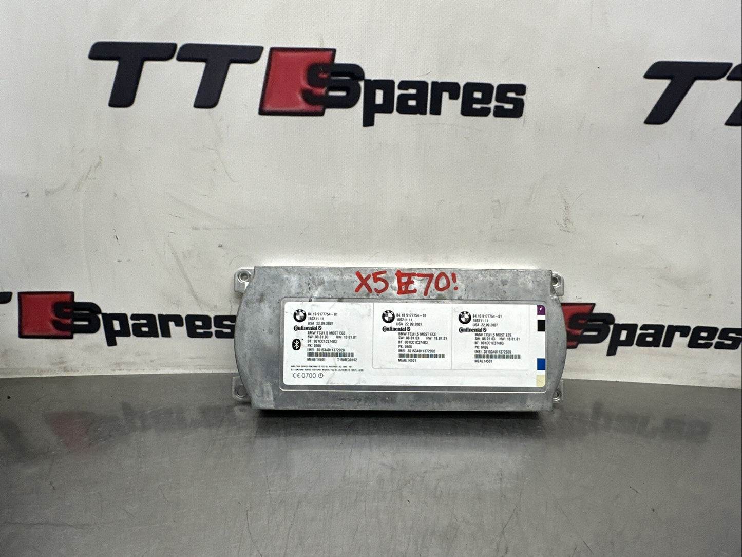 BMW X5 E70 BLUETOOTH CONTROL MODULE UNIT 9177754