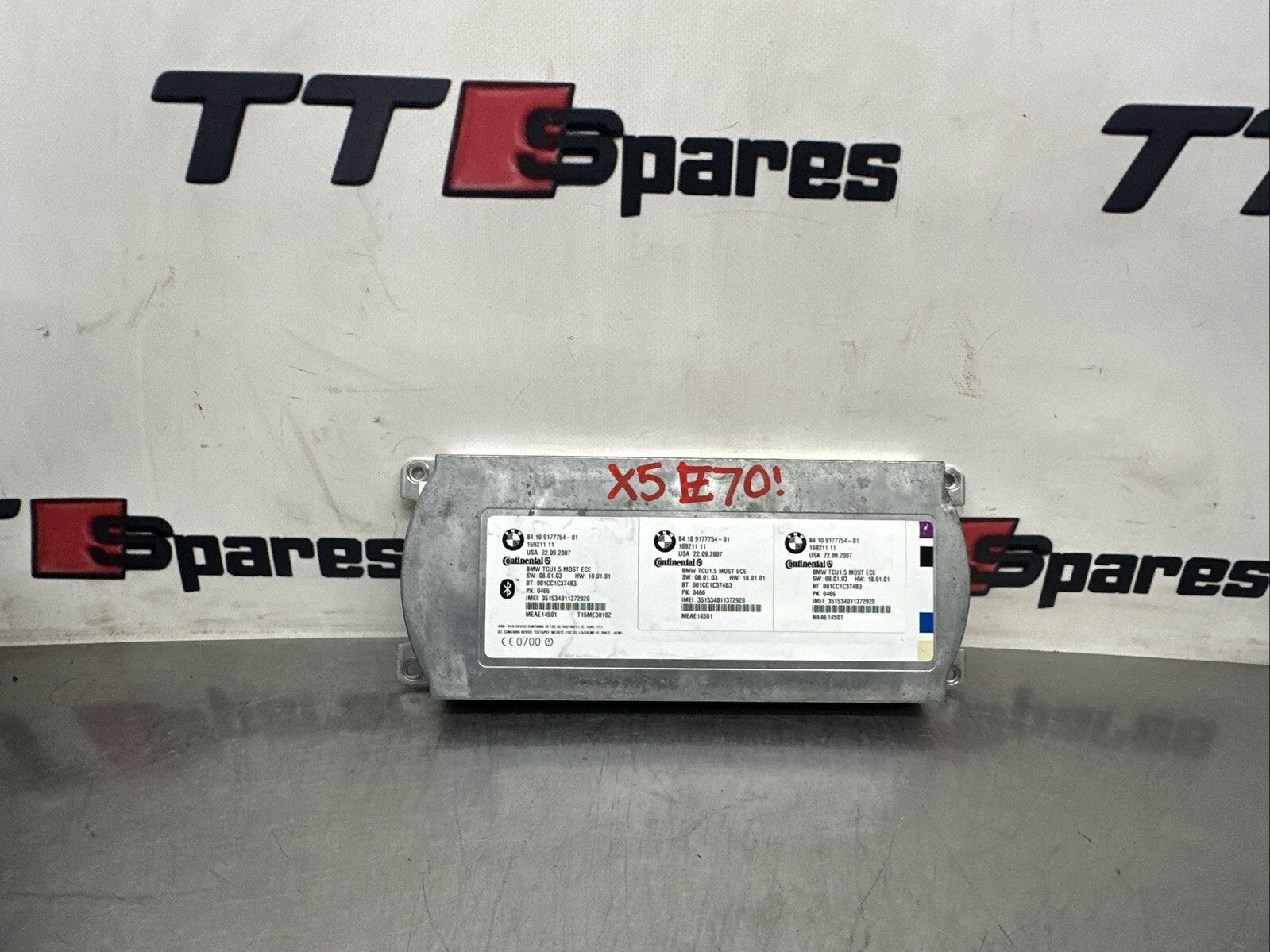 BMW X5 E70 BLUETOOTH CONTROL MODULE UNIT 9177754