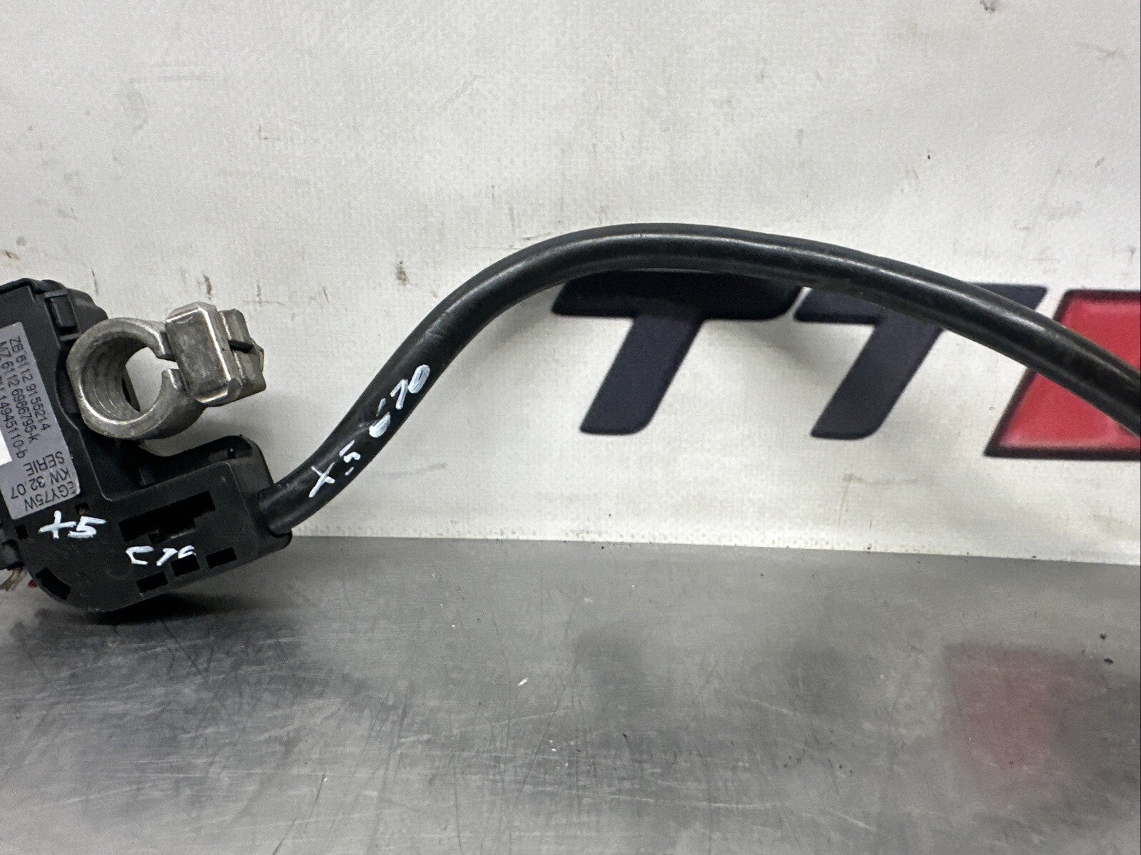 BMW X5 X6 series E70 E71 NEGATIVE BATTERY CABLE MINUS POLE IBS LEAD WIRE 9164357