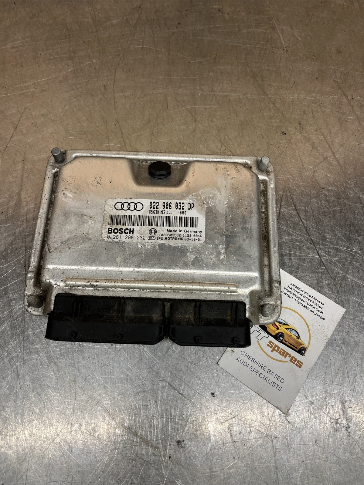 Genuine Audi TT 3.2 BHE V6 engine control unit 022906032DP ECU Unit