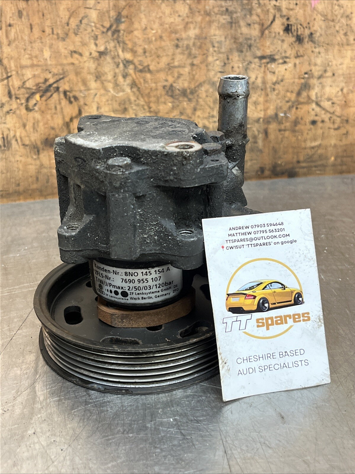AUDI TT 8N 1.8t (1999 2006) MK1 POWER STEERING PUMP 8N0145154A