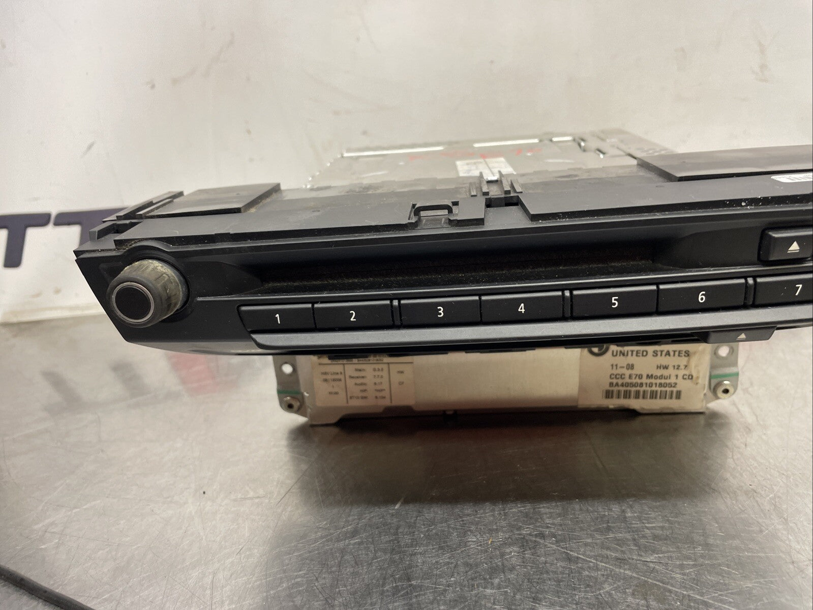 BMW E70 X5 CCC Radio Head Unit CD Player Navigation 65839191568