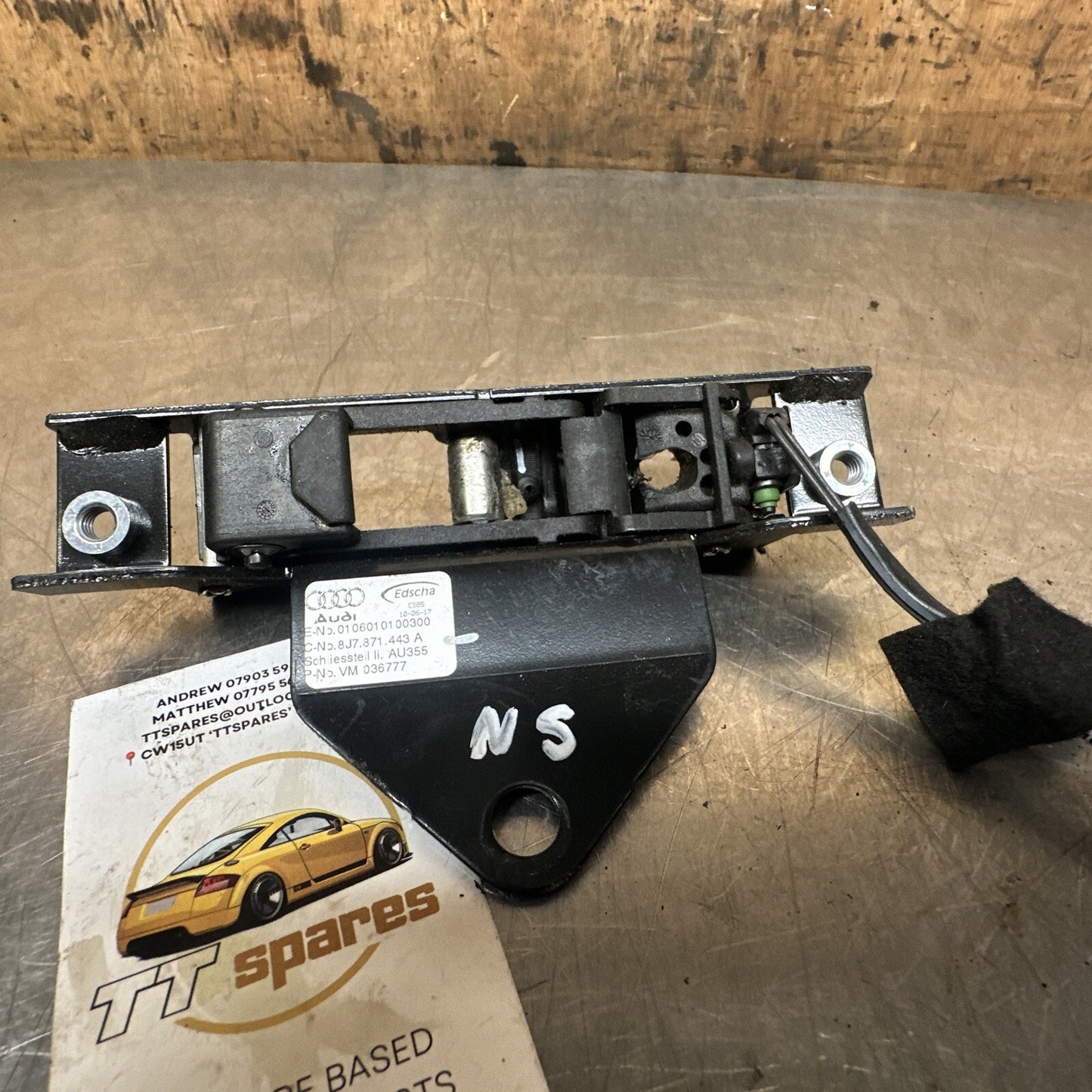 Audi TT 8J Mk2 Roadster NS Left Roof Closing Catch Latch 8J7871443A