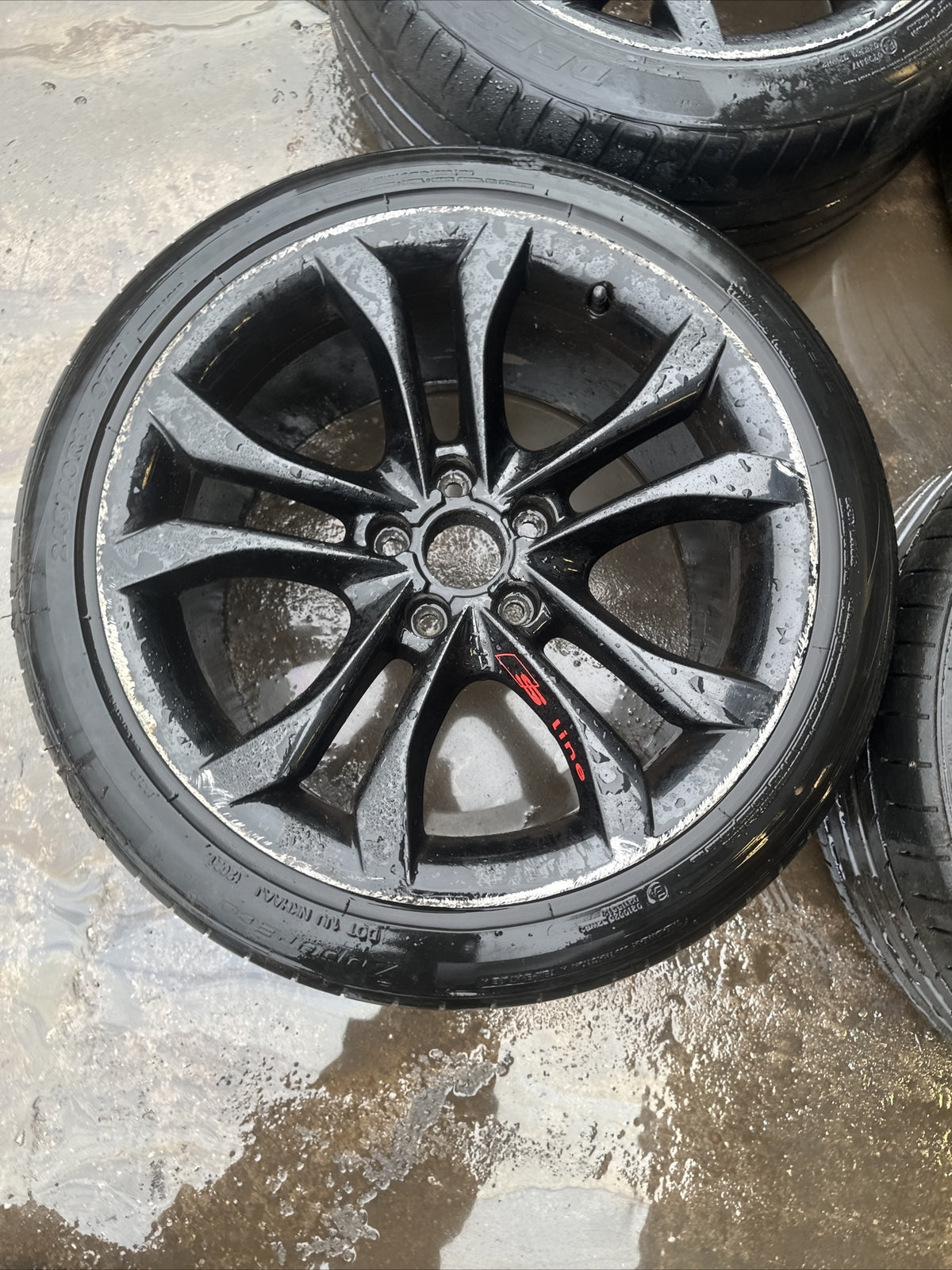 AUDI TTS MK2 GENUINE SET 18 INCH ALLOYS WITH TYRES 245/40 18 INCH 5 STUD