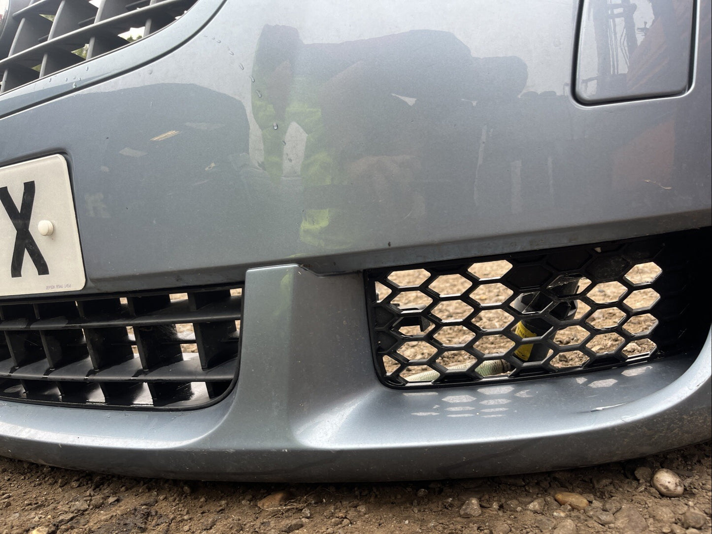 AUDI TT 8n mk1 3.2 V6 COMPLETE FRONT BUMPER + GRILLS WASHER JETS Glacier Blue