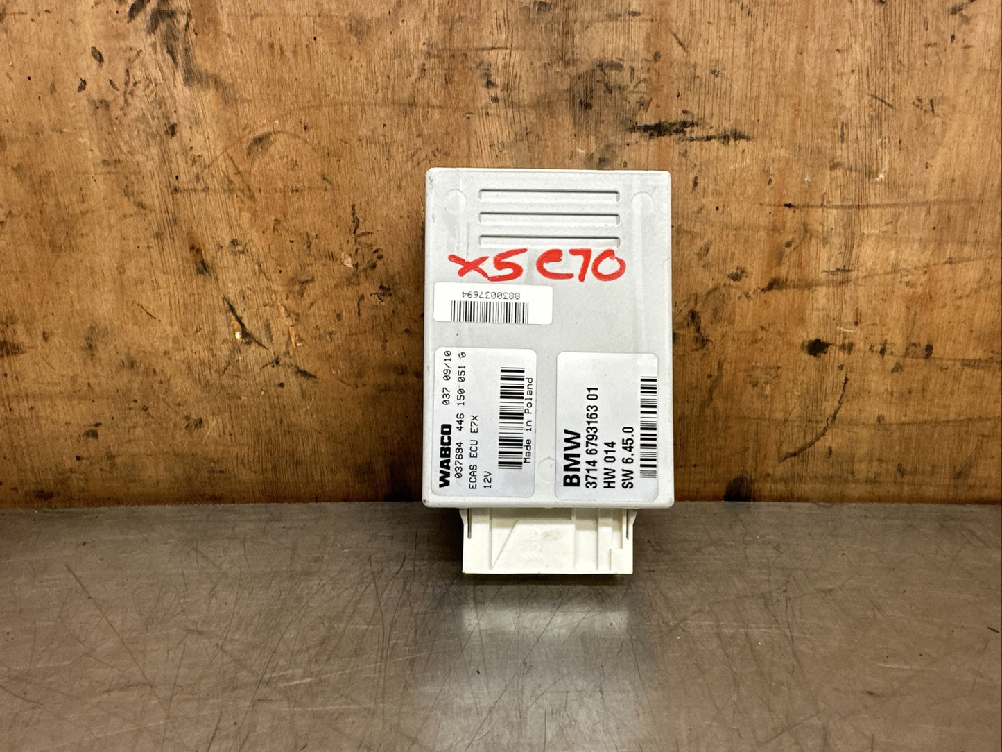 BMW E70 X5 Air Suspension Control Module ECAS ECU E7X 2009  3714 6793163