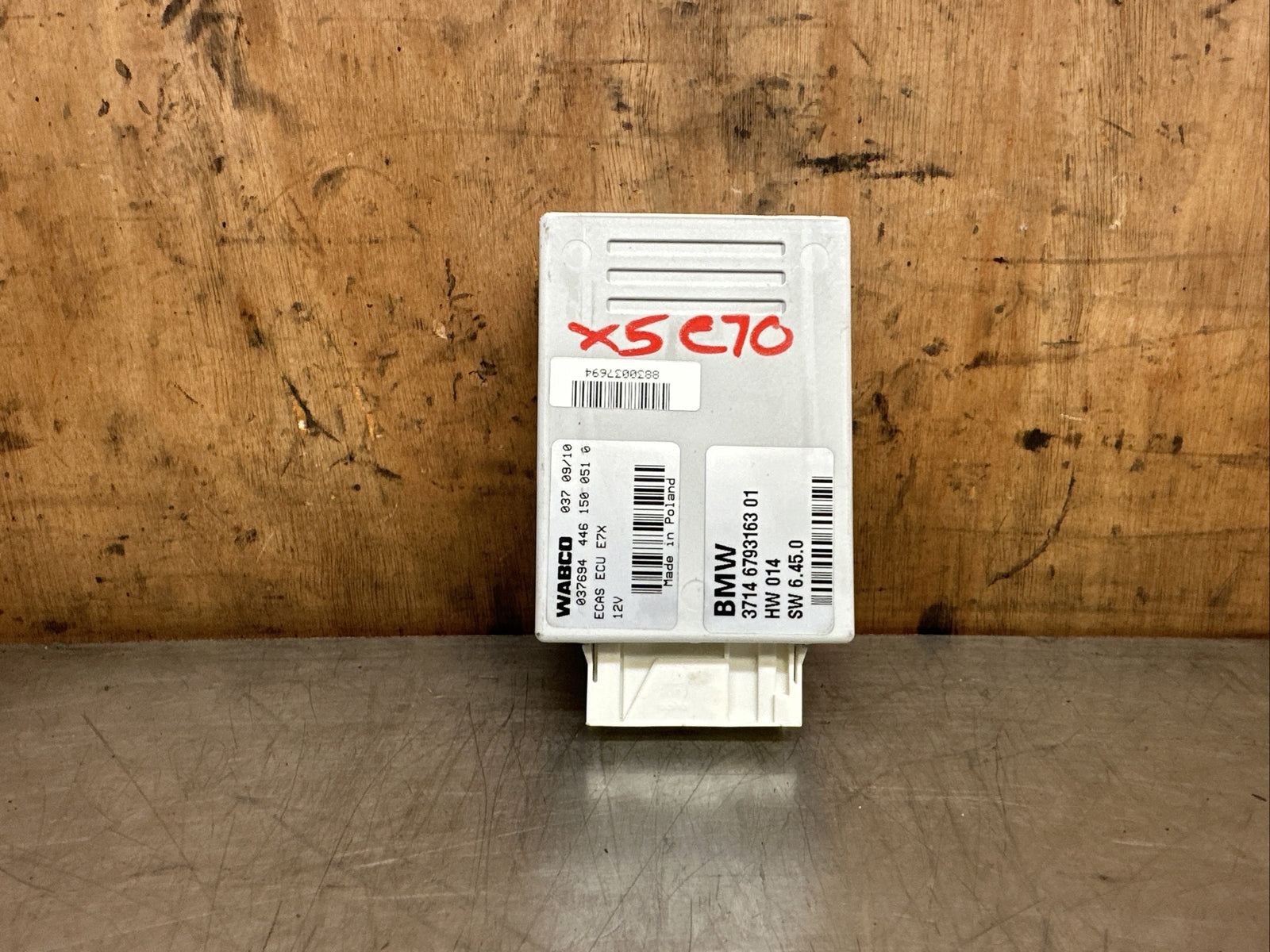 BMW E70 X5 Air Suspension Control Module ECAS ECU E7X 2009  3714 6793163