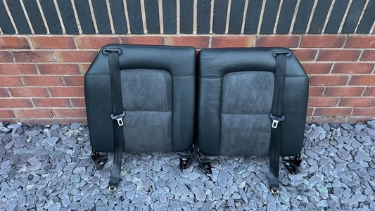 Genuine Audi TT Mk1 Half Alcantara Black Leather Seat*REAR BACK SEATS ONLY*98-06