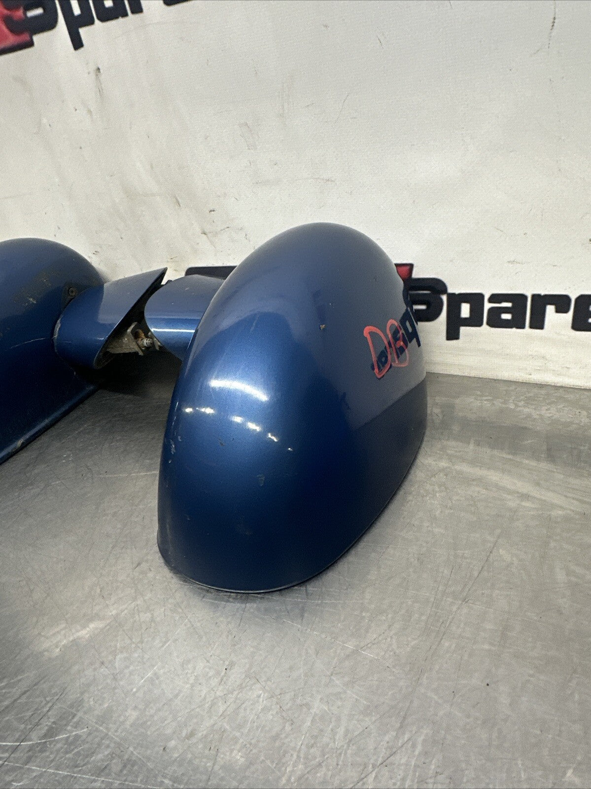 Audi TT Mk1 Wing Mirrors Pair In Good Condition DENIUM Blue OEM Genuine