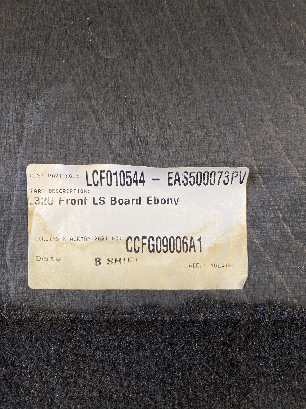 RANGE ROVER SPORT BOOT FLOOR CARPET BOARD LCF010544
